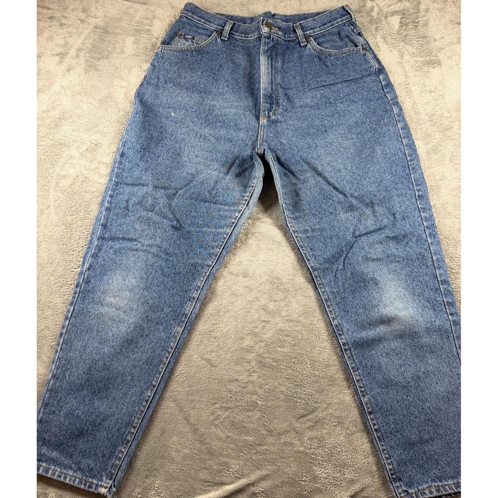 Lee Classic Fit Blue Jeans Mens 32x28 Straight Leg Denim